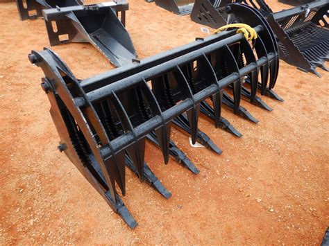 skid steer grapple rake for sale|american attachments grapple rake.